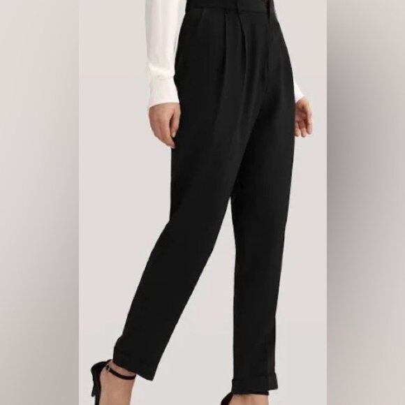Express Pants - Women's Express High Rise Pleated Tapered Dress Pants | Size 8 R